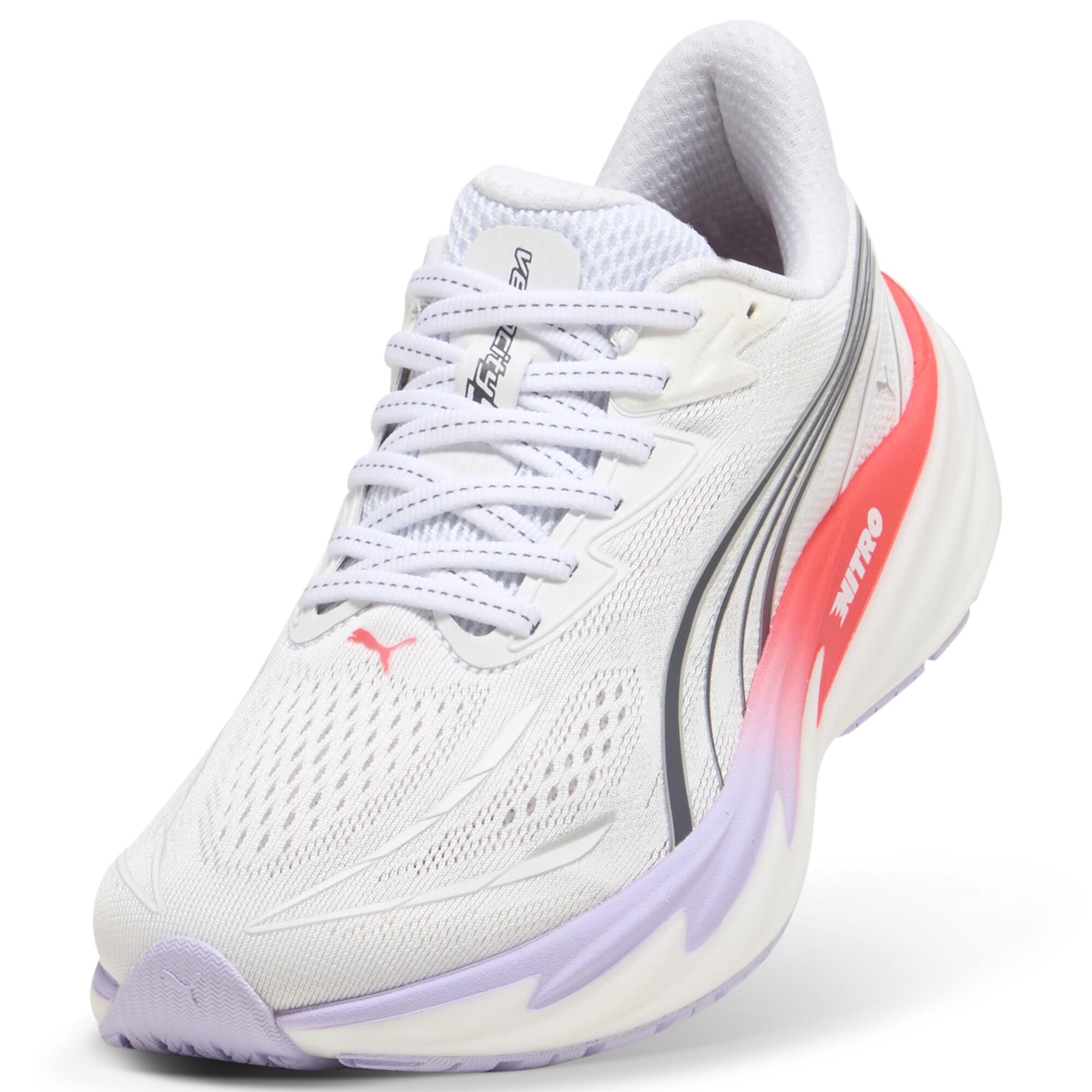 PUMA VELOCITY NITRO 5（Women's）PUMA White-Ultra Red-Light Lavender