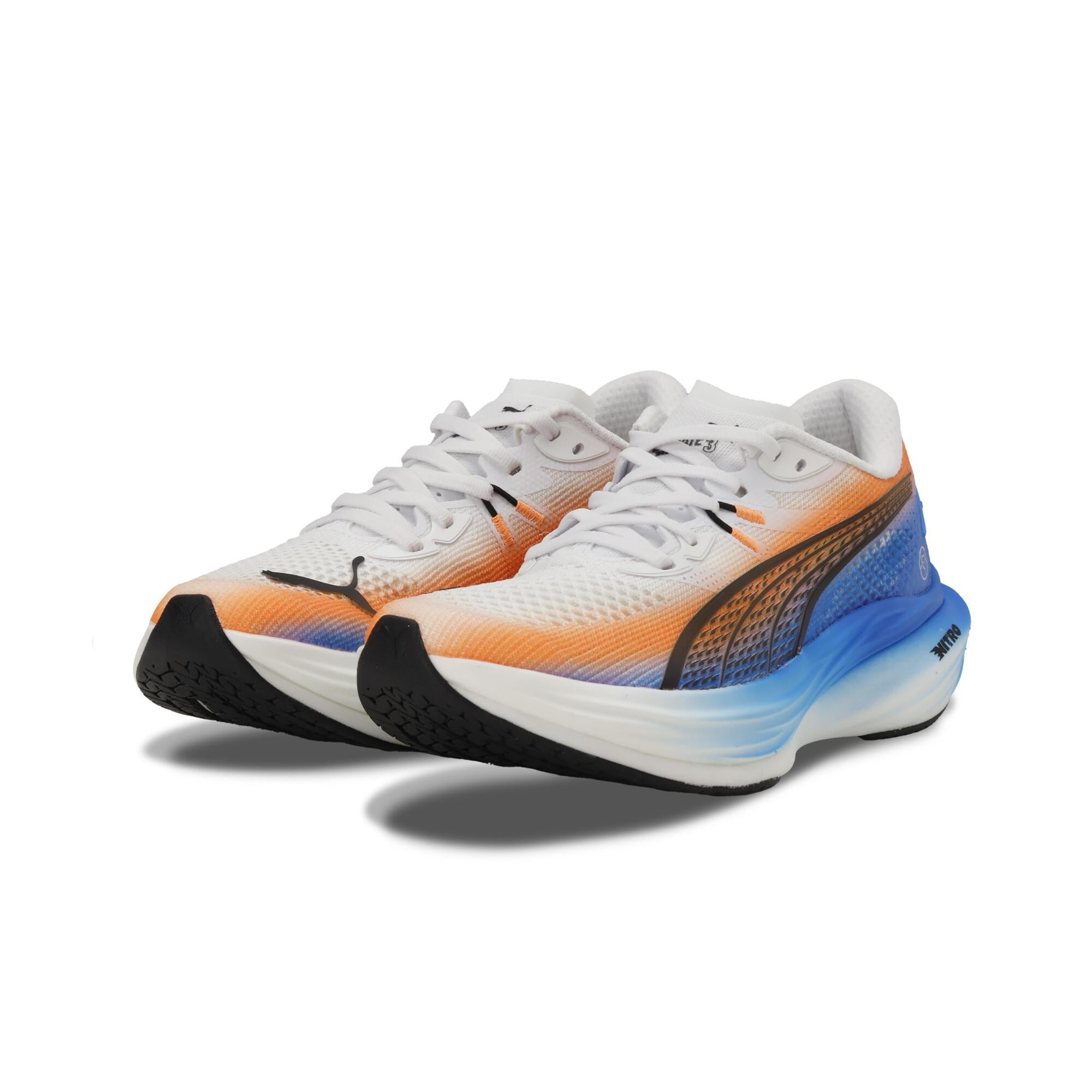 PUMA DEVIATE NITRO 3 EKIDEN（Women's）PUMA White-Heat Fire-PUMA Black