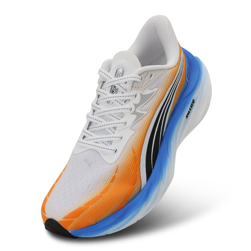PUMA VELOCITY NITRO 4 EKIDEN（Men's）PUMA White-Heat Fire-Ultra Blue