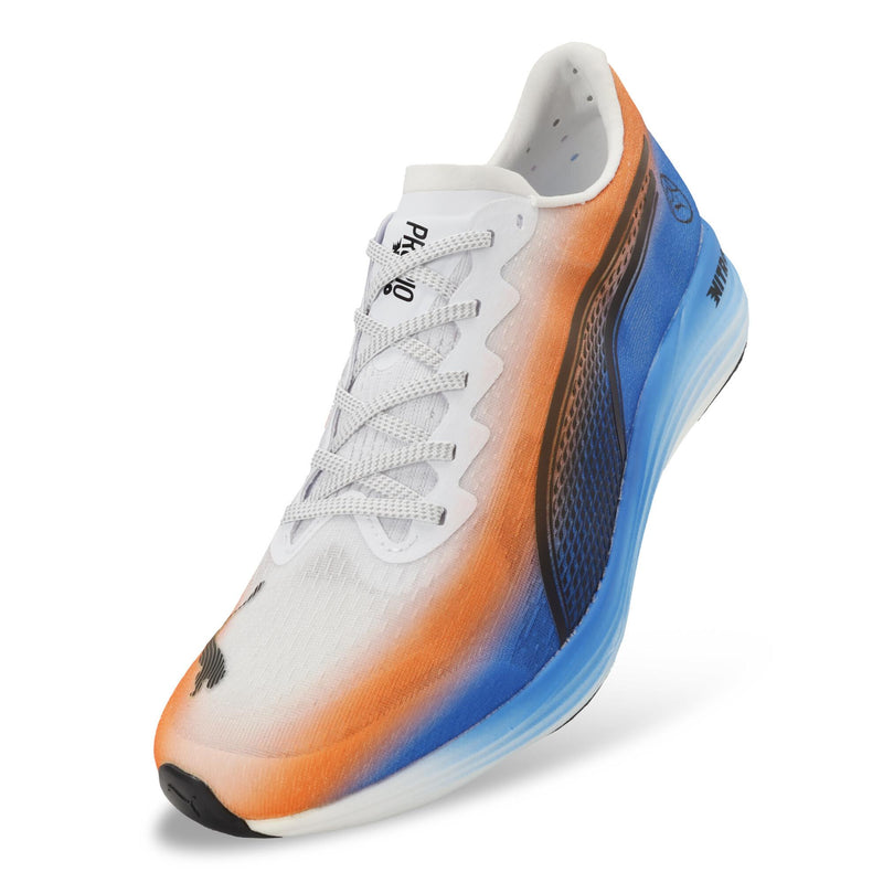 PUMA PROPIO NITRO EKIDEN（Men's）PUMA White-PUMA Black-Ultra Blue-Heat Fire