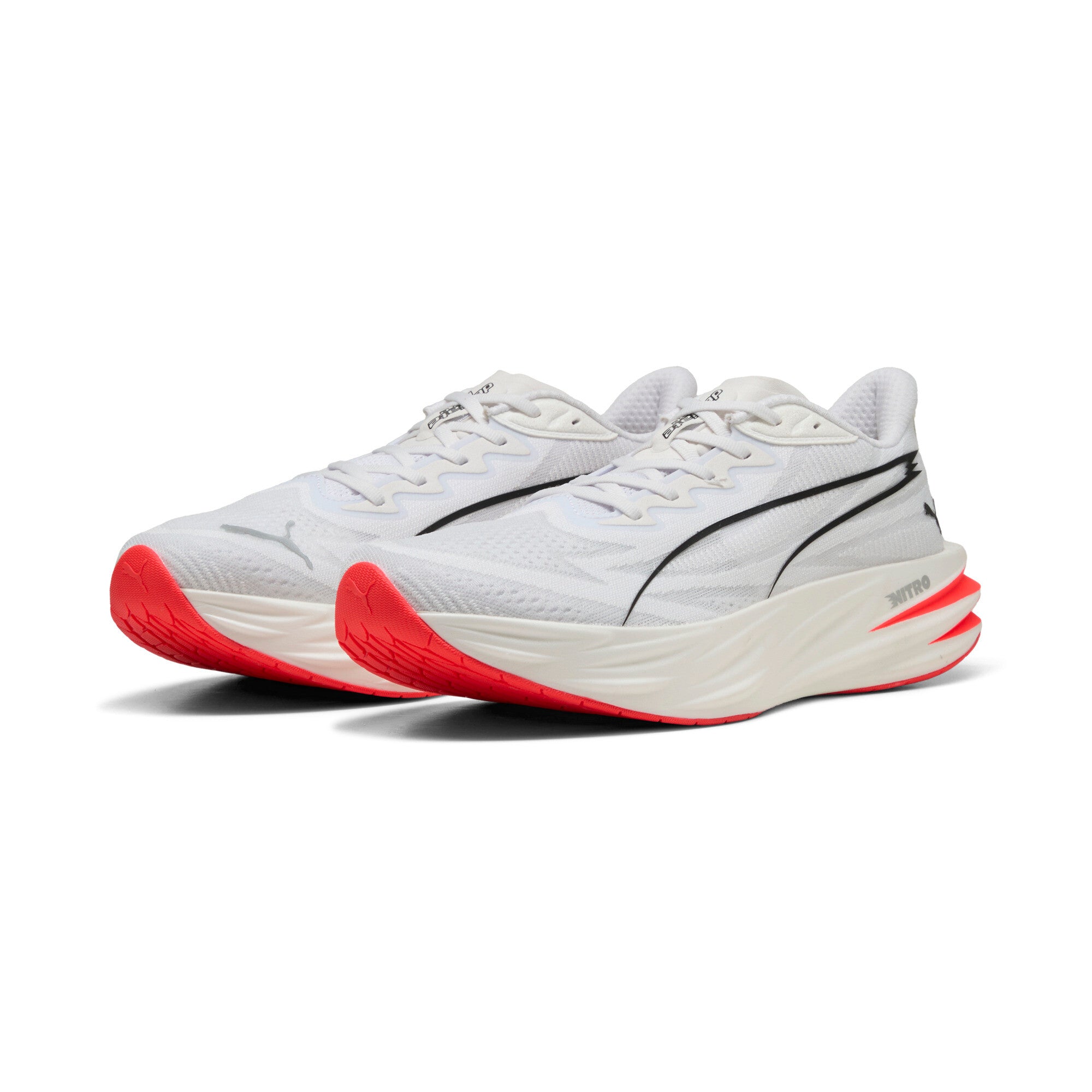 PUMA DEVIATE PURE NITRO（Men's）PUMA WHITE-PUMA SILVER