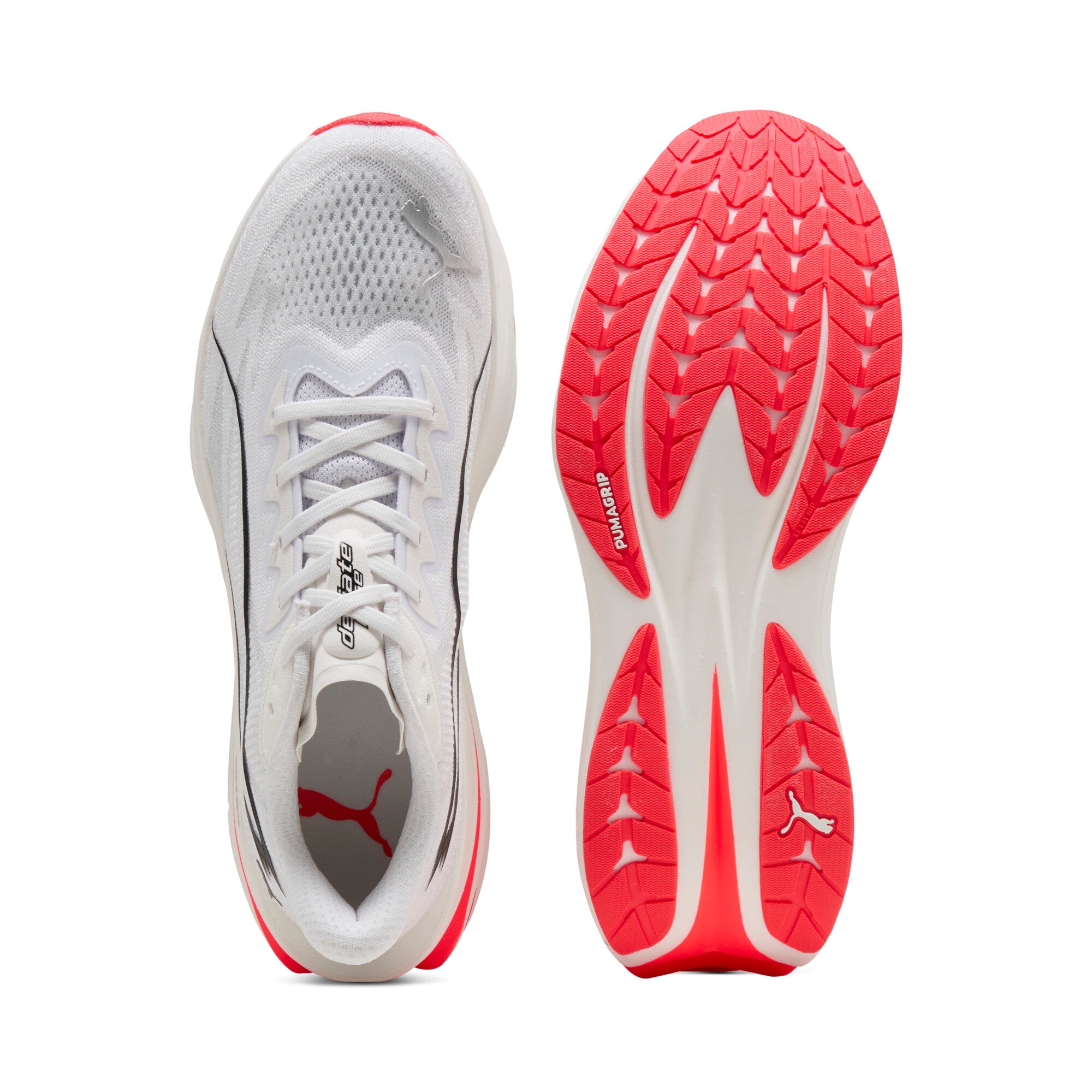 PUMA DEVIATE PURE NITRO（Men's）PUMA WHITE-PUMA SILVER