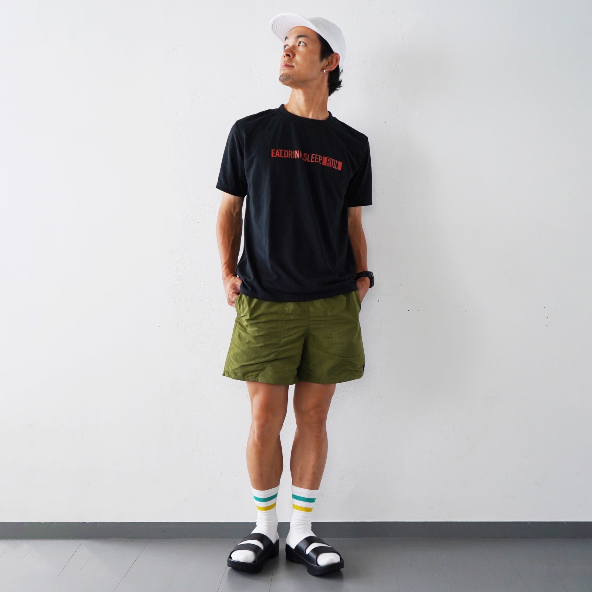 TELICリカバリーサンダル W-STRAP (Black)