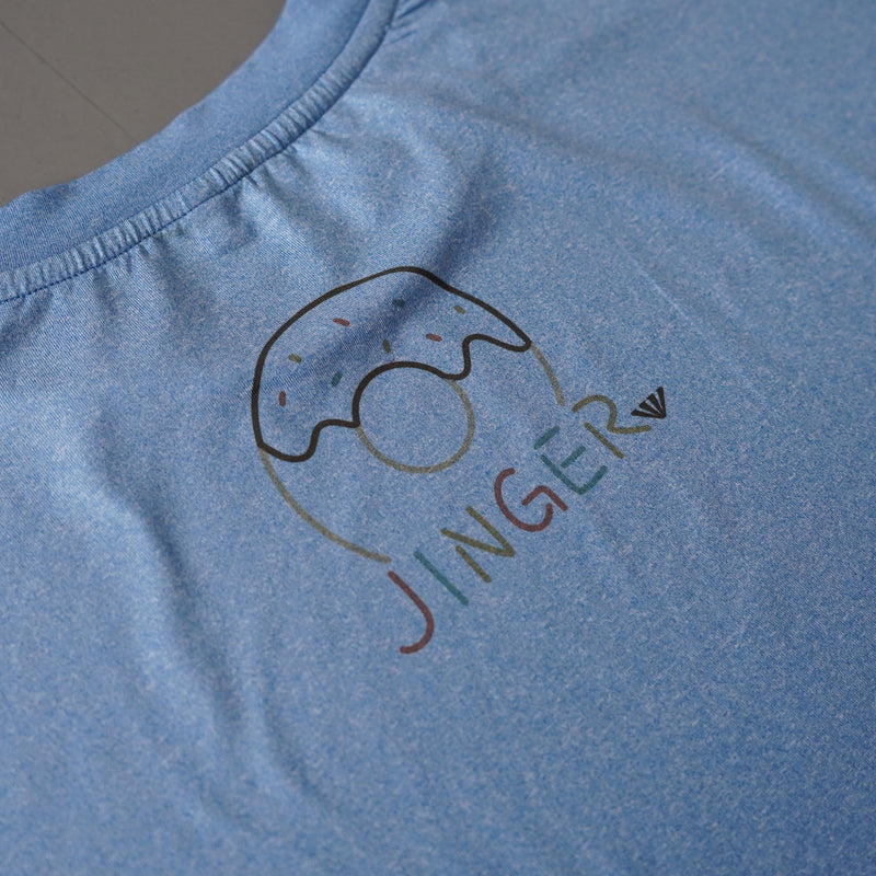 Style | I LOVE DONUTS RUNNING TEE by JINGER (Blue)