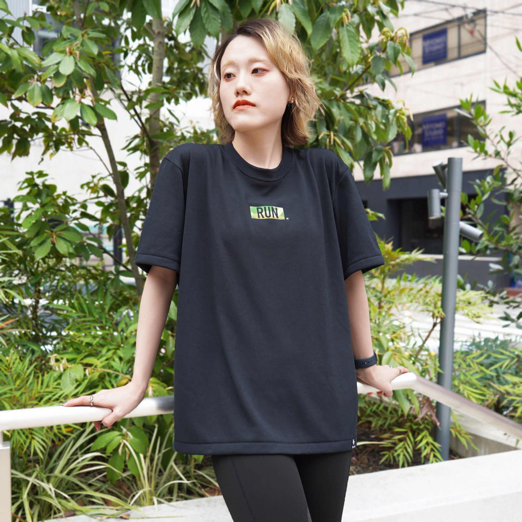 EAT DRINK SLEEP RUN / “STREET” RUN. HEAVY WEIGHT Tee Limited "Camouflage" Edition (Black)
