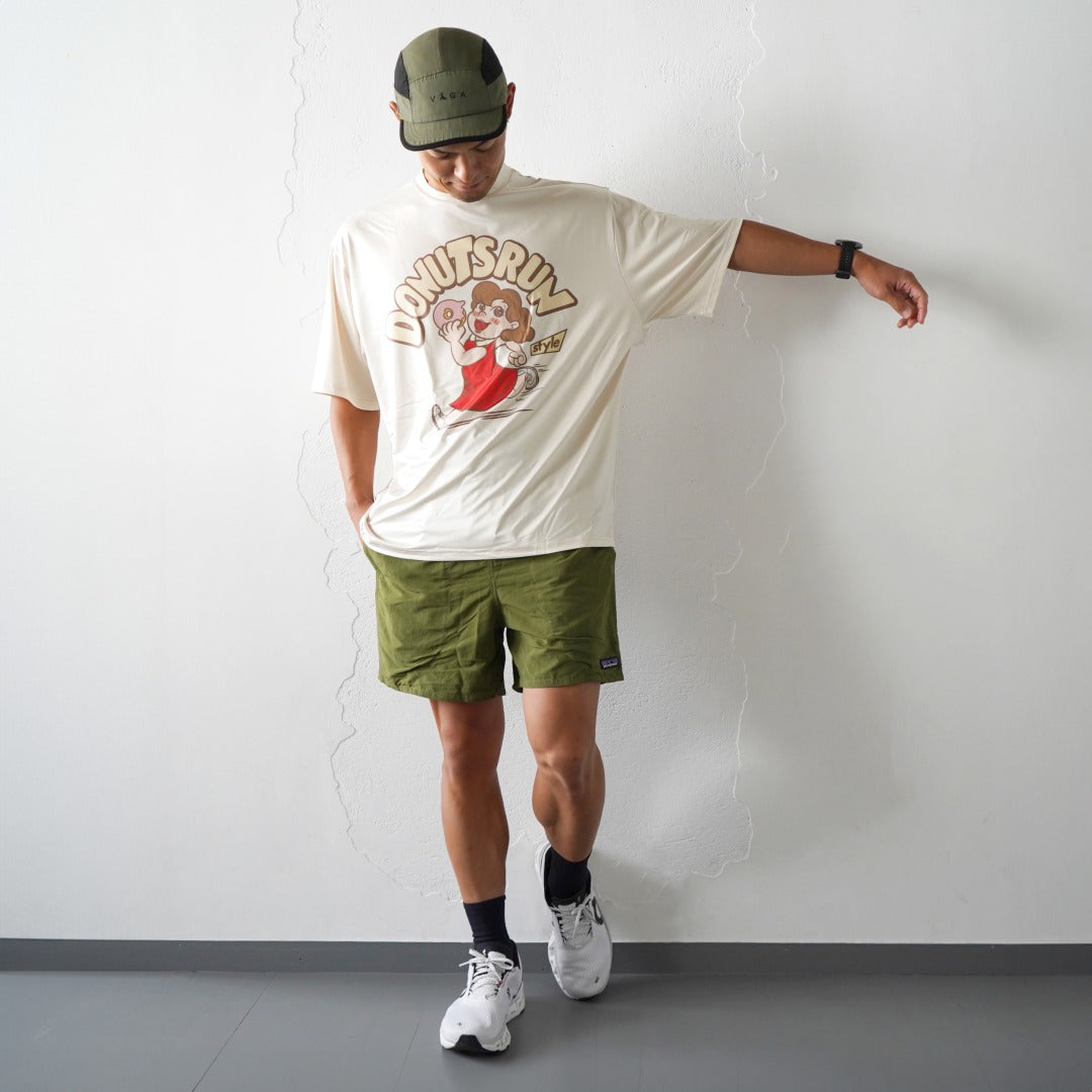 Style | I LOVE DONUTS RUNNING TEE by JINGER (Ivory) – Runtrip Store