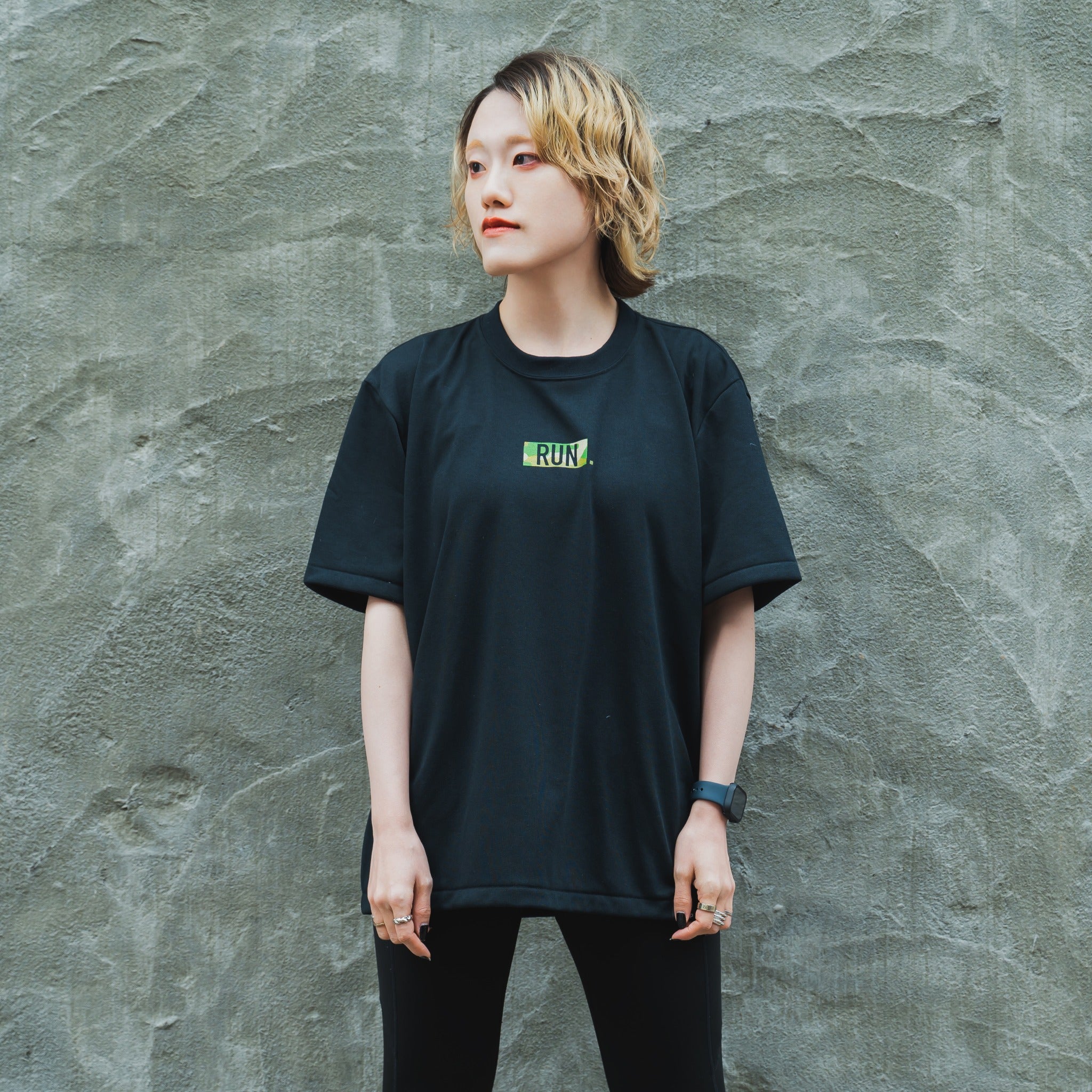 EAT DRINK SLEEP RUN / “STREET” RUN. HEAVY WEIGHT Tee Limited "Camouflage" Edition (Black)