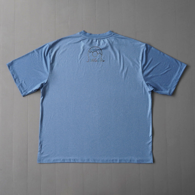 Style | I LOVE DONUTS RUNNING TEE by JINGER (Blue)