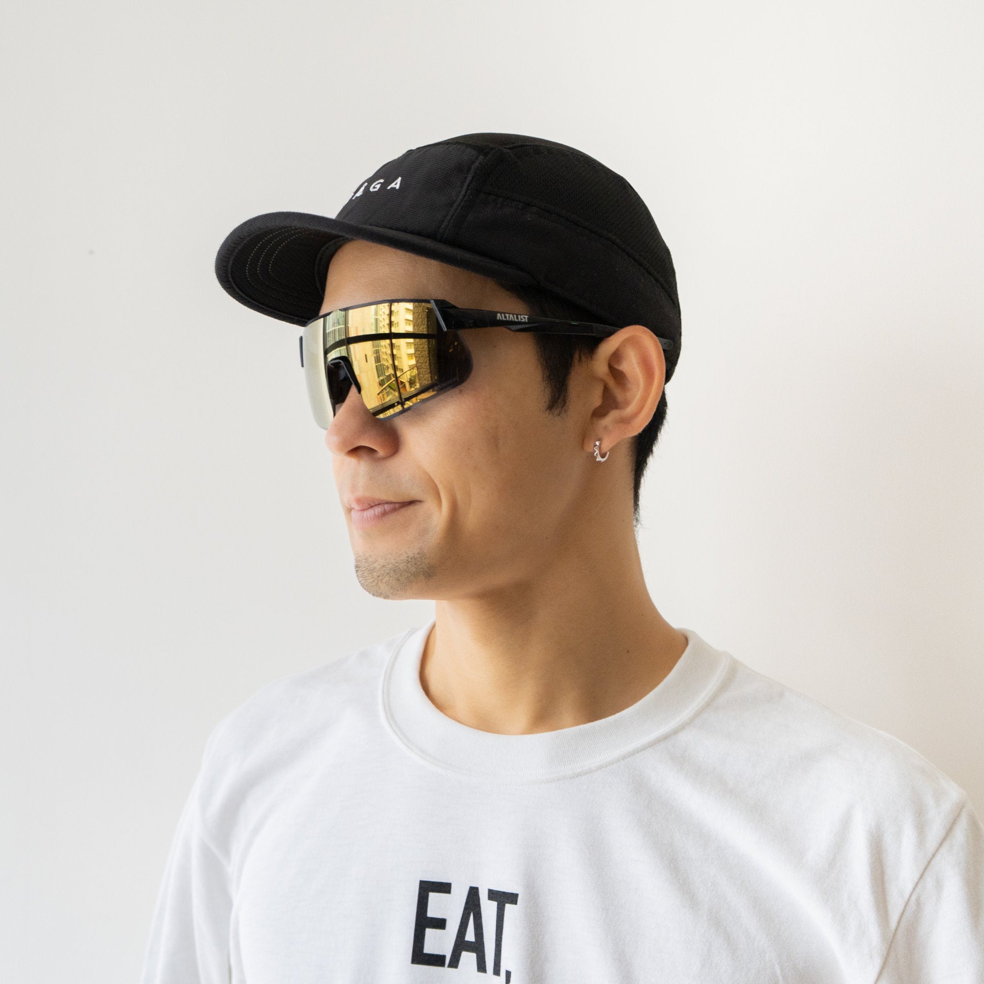 ALTALIST HAYATE R2 (Glossy Black Temple / Gold Mirror VIV20 Lens