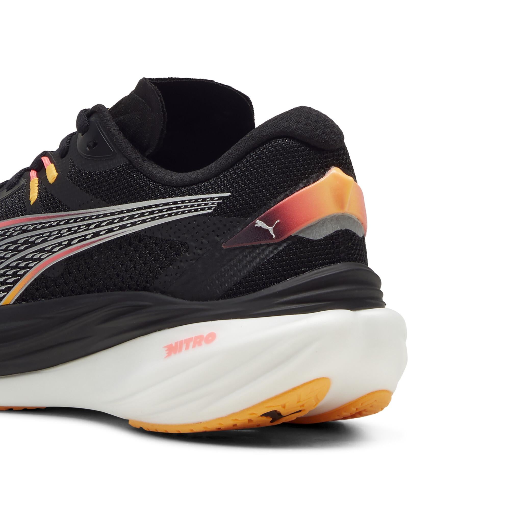 PUMA DEVIATE NITRO 3 WIDE（Women's）PUMA BLACK-SUNSET GLOW-SUN