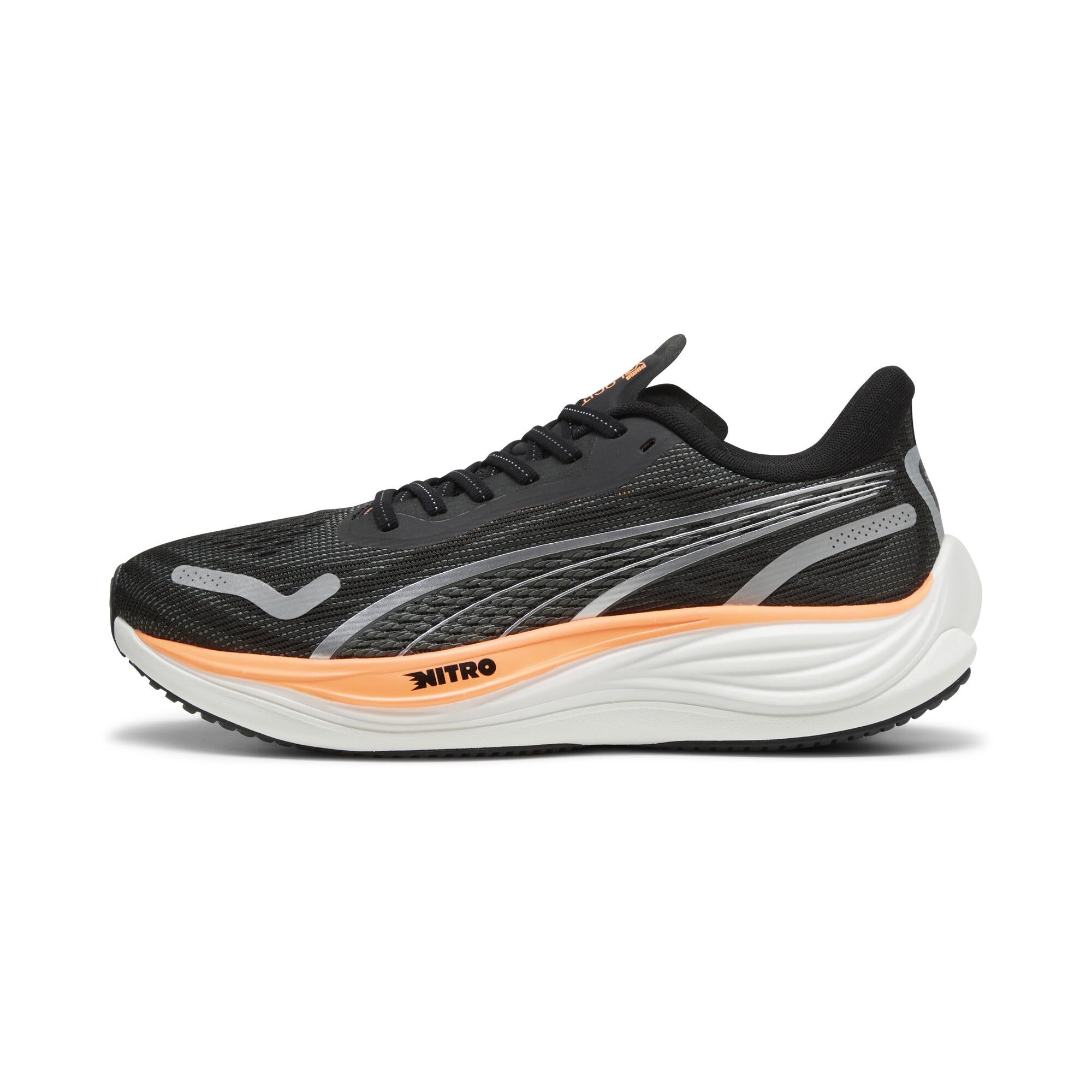 PUMA VELOCITY NITRO 3 WIDE（Men's）PUMA BLACK-PUMA SILVER-NEON CITRUS