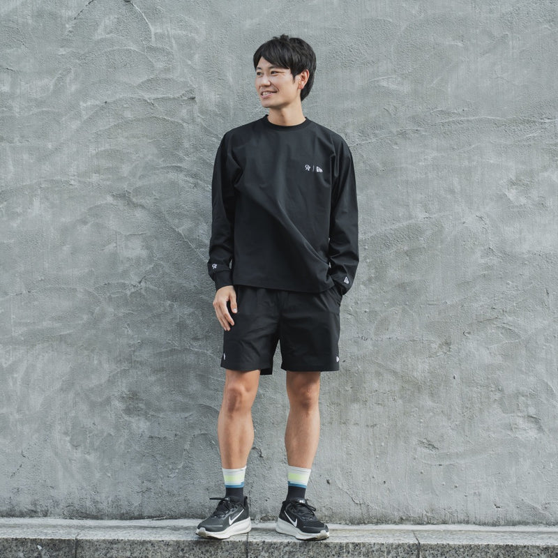 NEW ERA × Runtrip Utility Long-Sleeve Tee (Black)