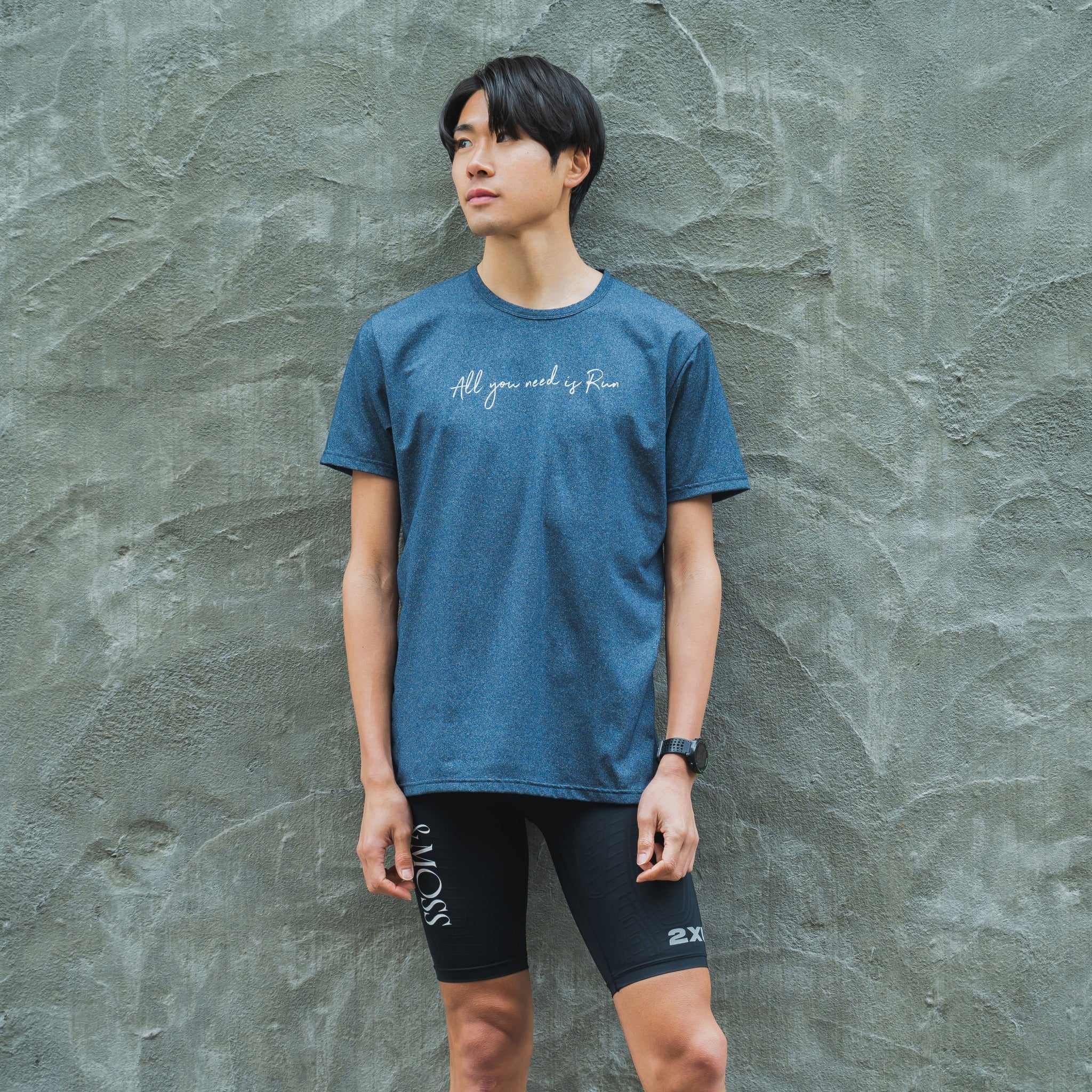 All you need is Run Tee (Navy)