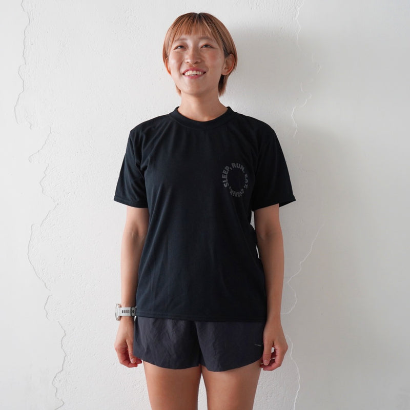 EAT DRINK SLEEP RUN / Circle Logo Tee (Black)