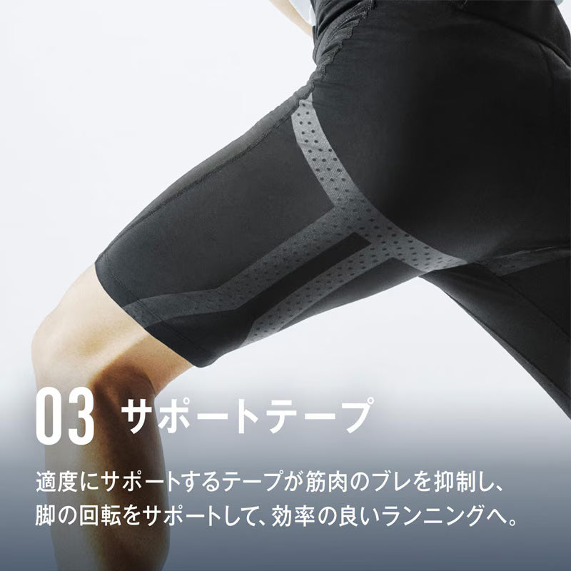 PUMA SPEED HALF TIGHTS（Men's）PUMA BLACK