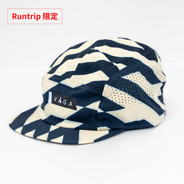 VAGA FEATHER RACING CAP (PASTEL YELLOW / NAVY BLUE)
