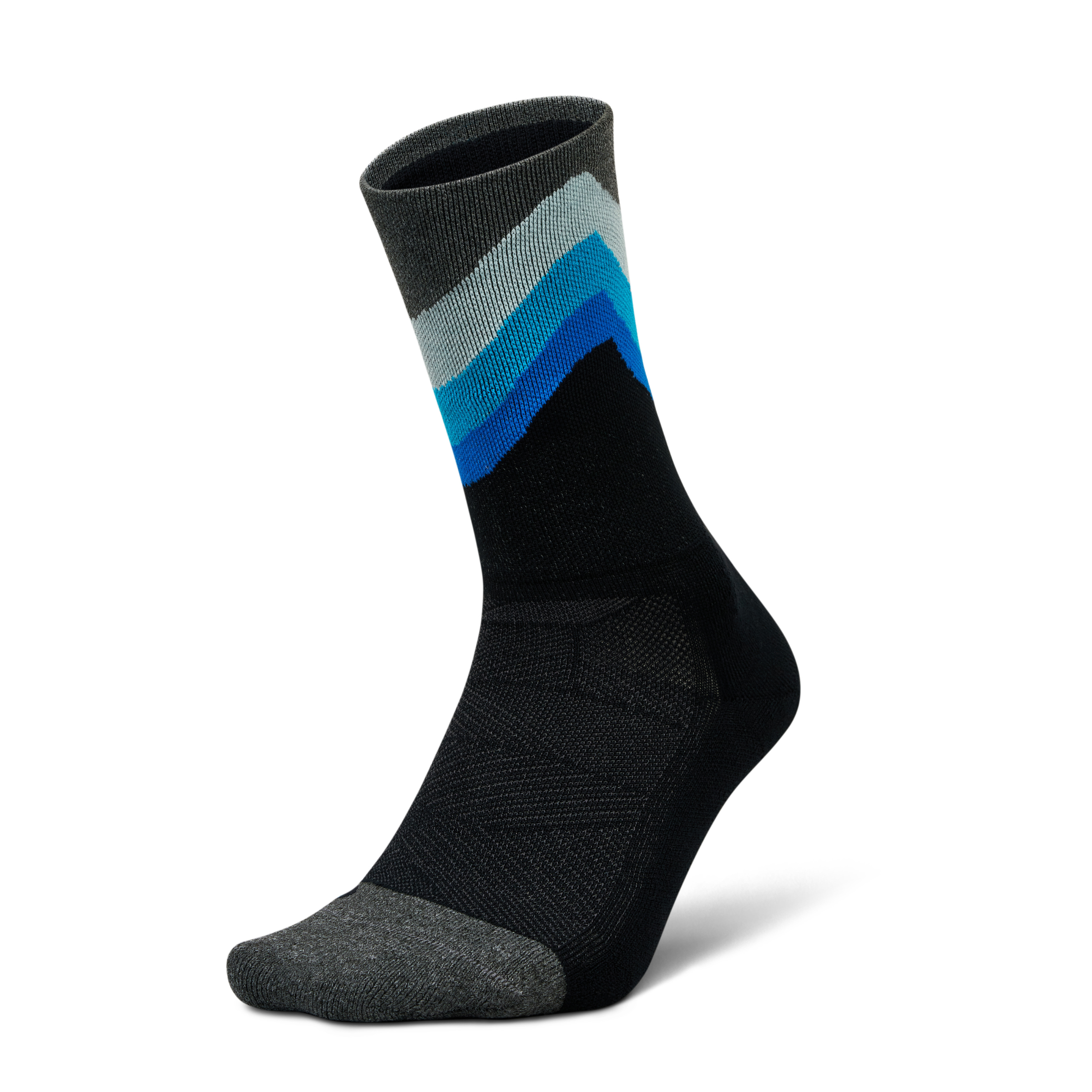 Feetures｜ELITE LIGHT CUSHION MINI CREW (Black Swell)