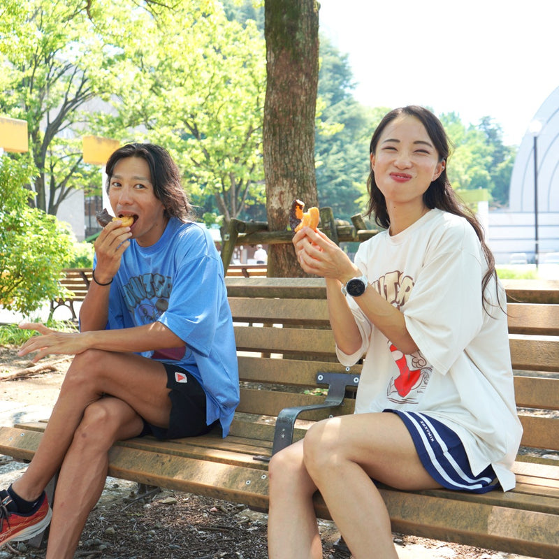 Style | I LOVE DONUTS RUNNING TEE by JINGER (Blue)