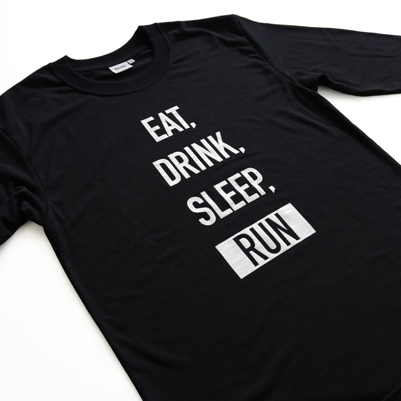 EAT DRINK SLEEP RUN / STREET Long-Sleeve Tee 2023 Mono (Black)