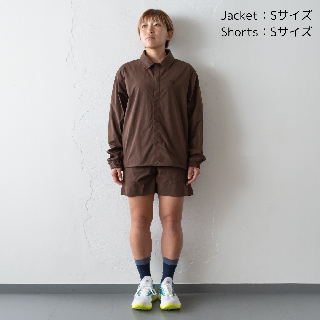【展示サンプル】Rt Logo Coach Jacket (Brown)