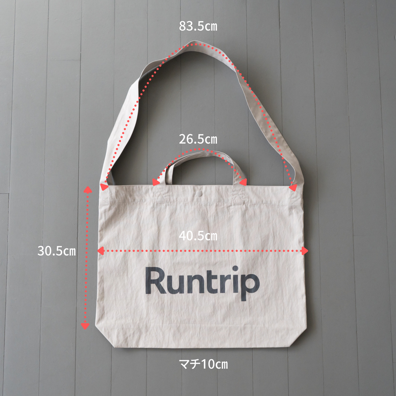 Runtrip TASUKI TOTE BAG (Gray)