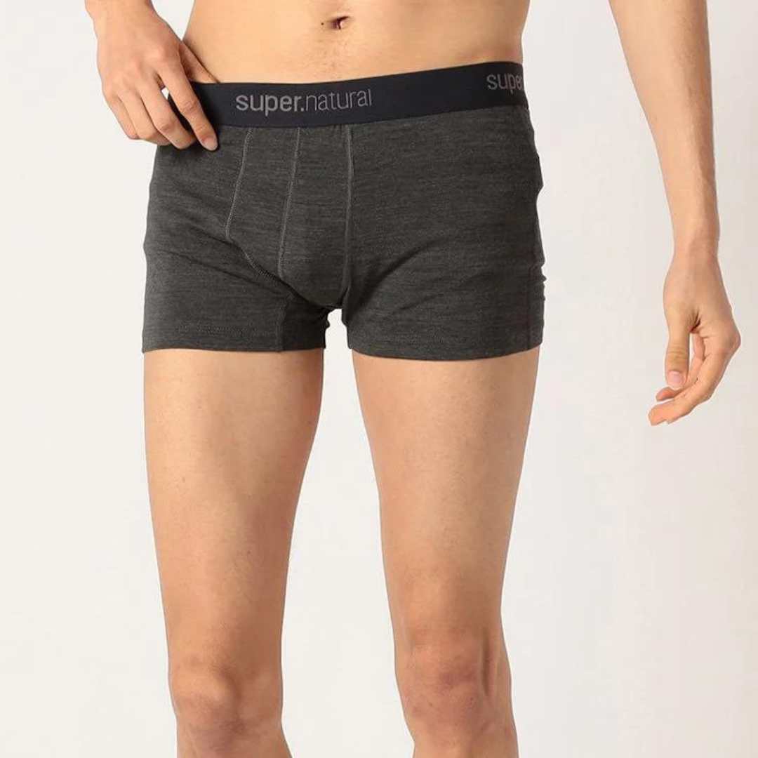 [sn] Men's BASE MID BOXER PANTS (Pirate Grey Melange)