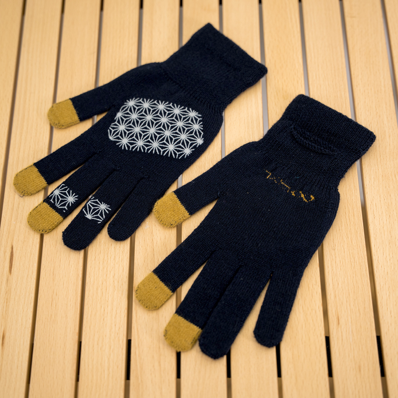 R×L｜メリノグローブ ミッドG / Runtripコラボ限定カラー (Navy × Mustard)