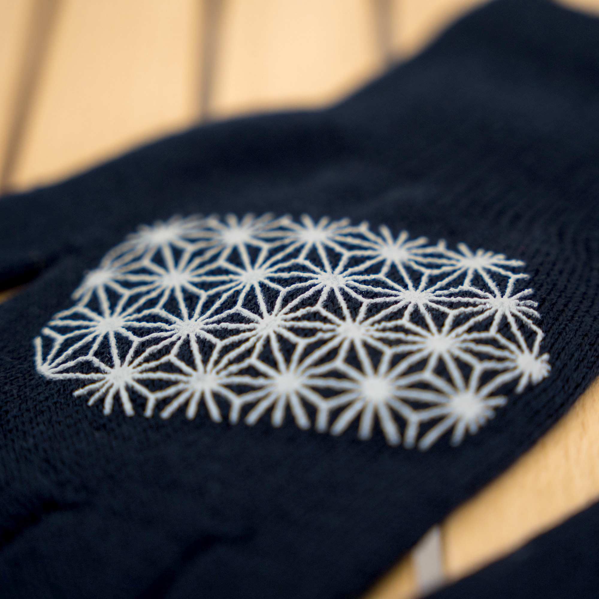 R×L｜メリノグローブ ミッドG / Runtripコラボ限定カラー (Navy × Mustard)