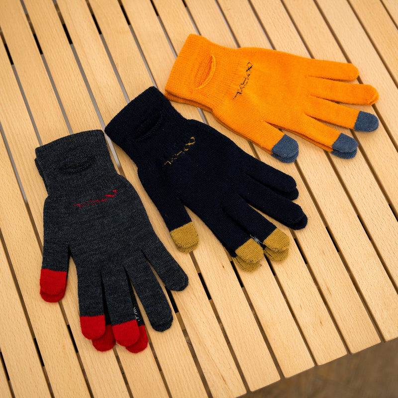 R×L｜メリノグローブ ミッドG / Runtripコラボ限定カラー (Orange × Navy)