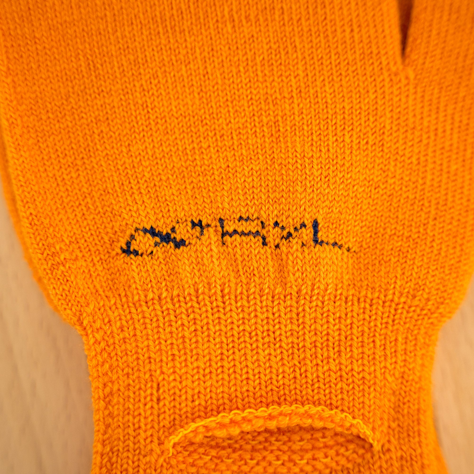 R×L｜メリノグローブ ミッドG / Runtripコラボ限定カラー (Orange × Navy)