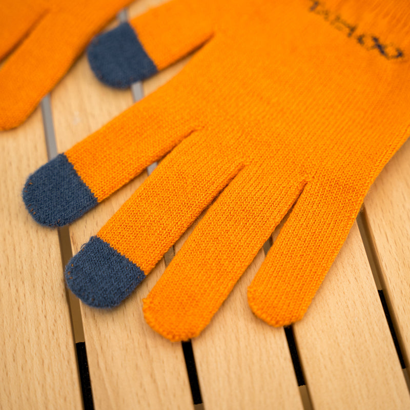 R×L｜メリノグローブ ミッドG / Runtripコラボ限定カラー (Orange × Navy)