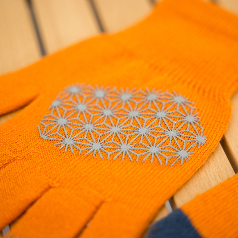 R×L｜メリノグローブ ミッドG / Runtripコラボ限定カラー (Orange × Navy)