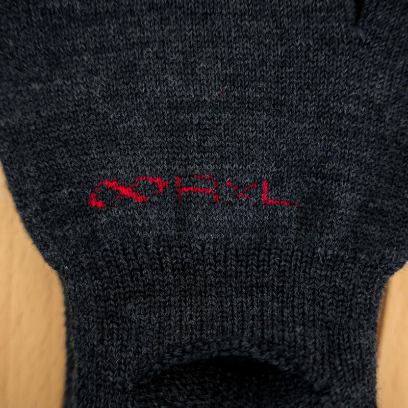 R×L｜メリノグローブ ミッドG / Runtripコラボ限定カラー (Charcoal × Red)