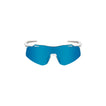 Glossy White Temple/Anti-fog Blue Mirror Photochromic Lens & Night Vision Clear lens