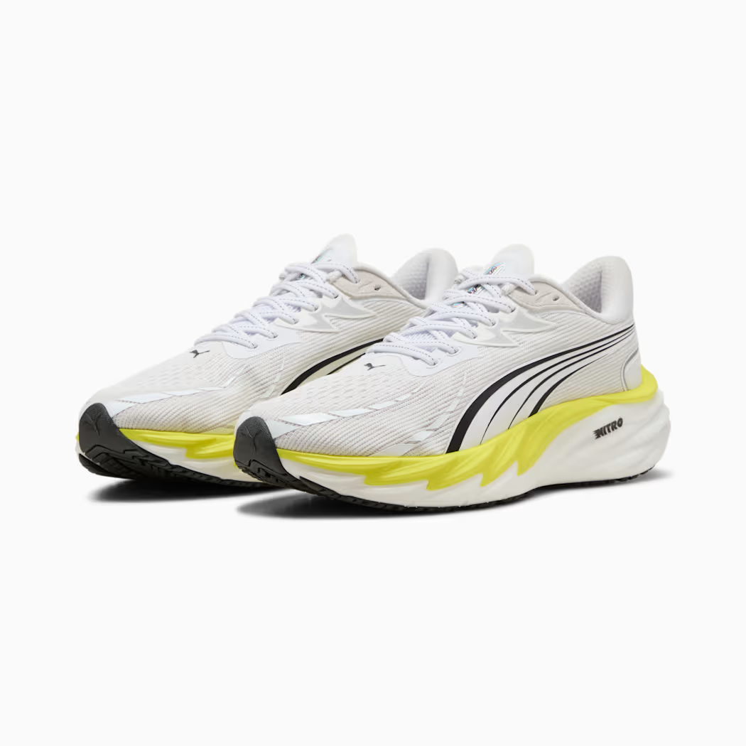 PUMA VELOCITY NITRO 4（Men's）PUMA WHITE-LUX LIME-PUMA BLACK