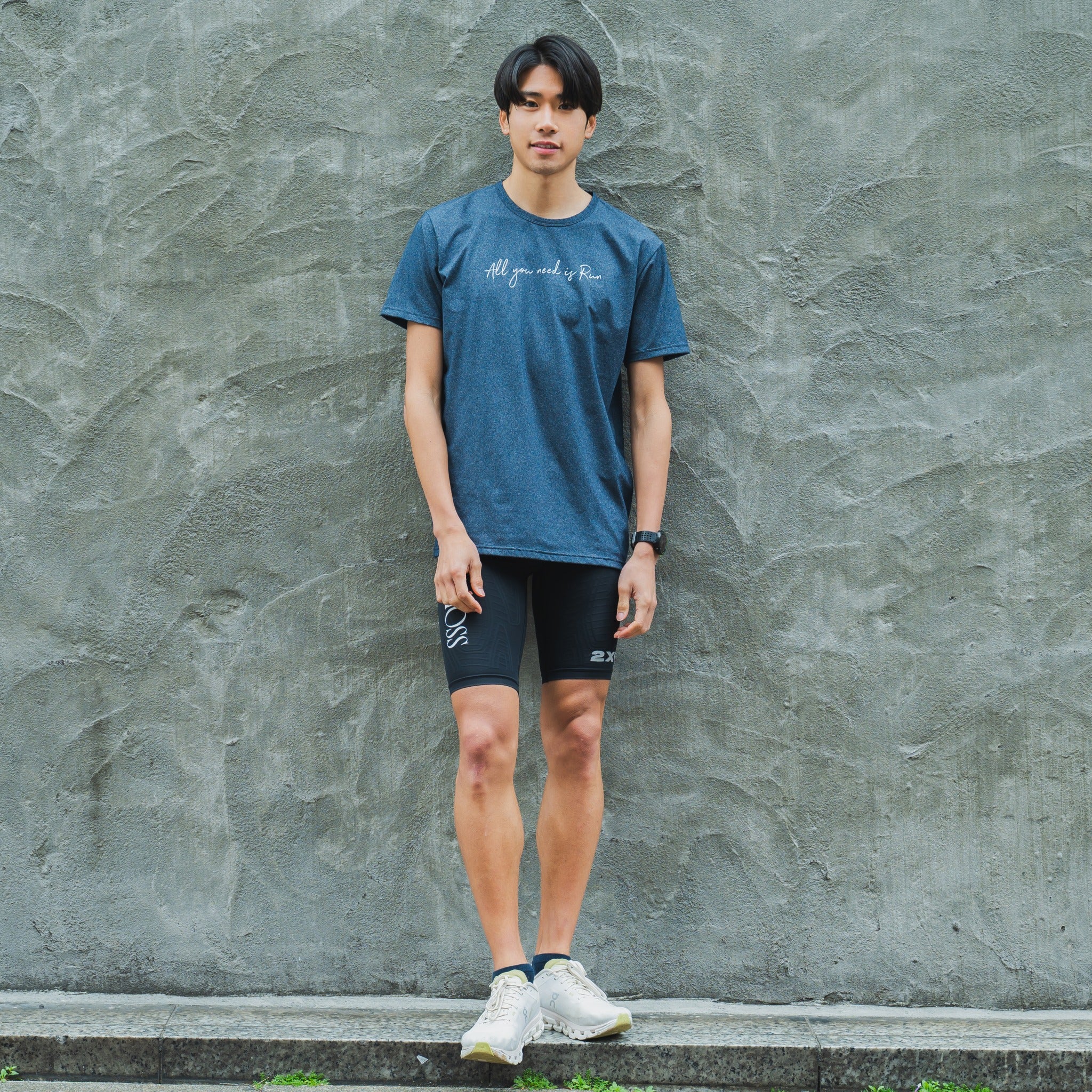 All you need is Run Tee (Navy)