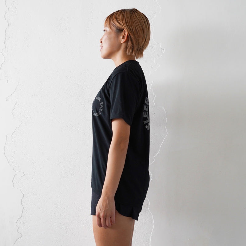 EAT DRINK SLEEP RUN / Circle Logo Tee (Black)