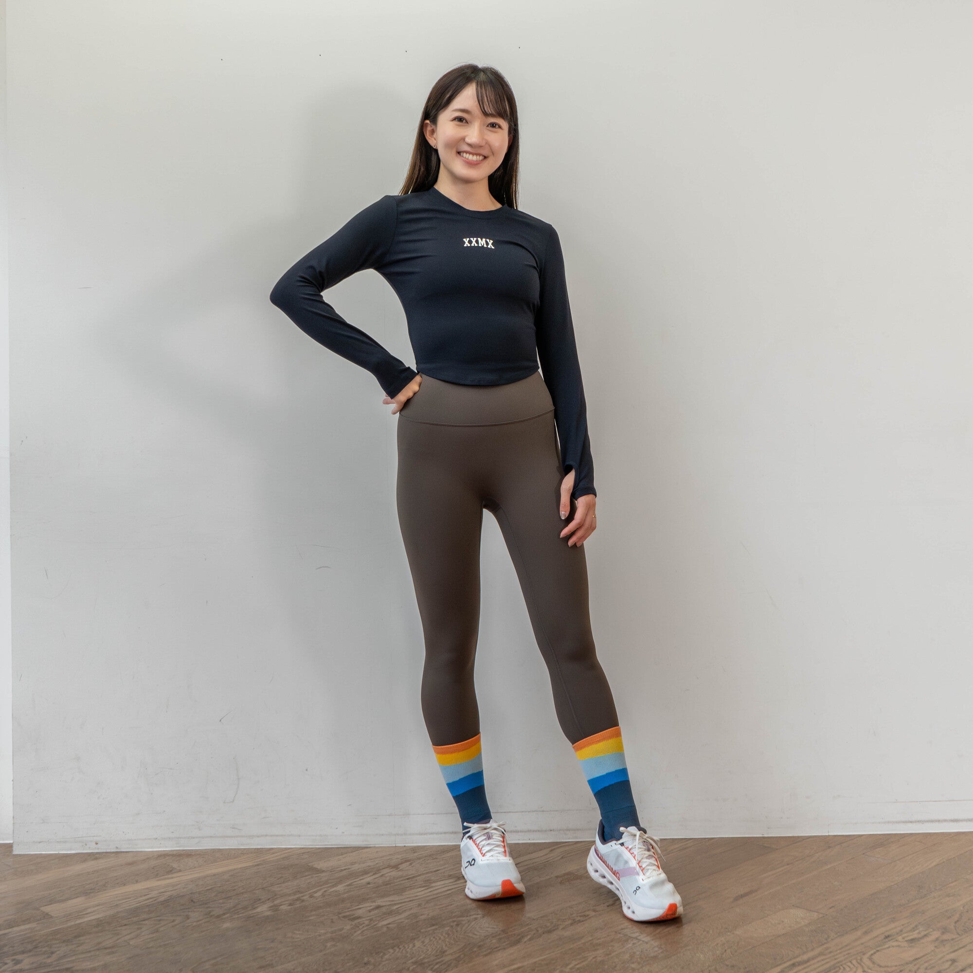 XEXYMIX コットンライク指穴付き Long-Sleeve Tee