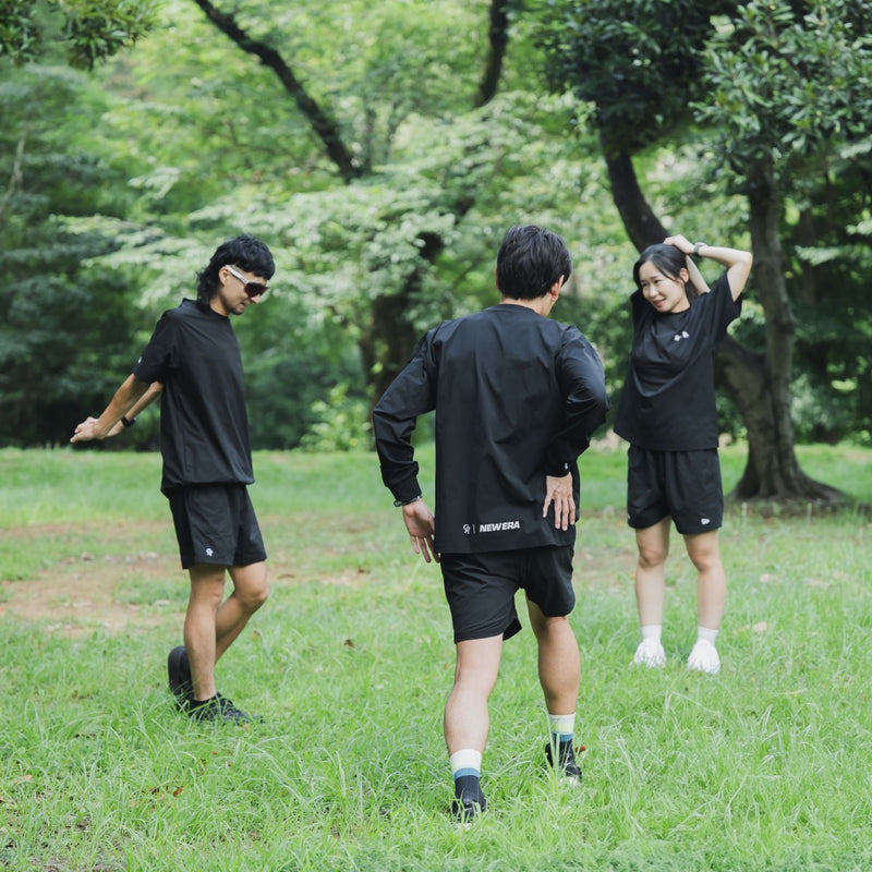 NEW ERA × Runtrip Utility Oversized Tee (Black)