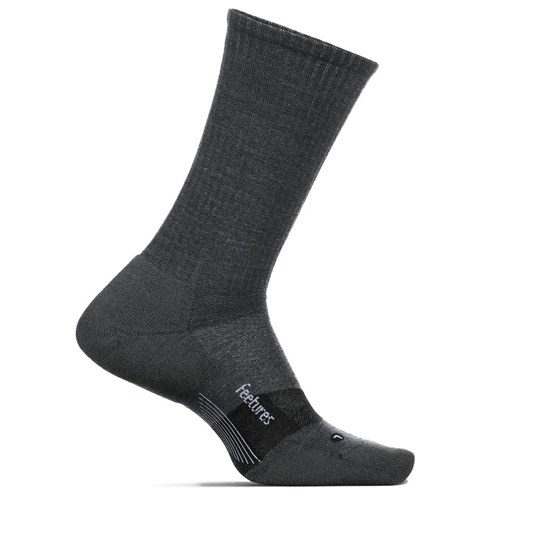 Feetures｜MERINO10 MAX CUSHION CREW (Gray)