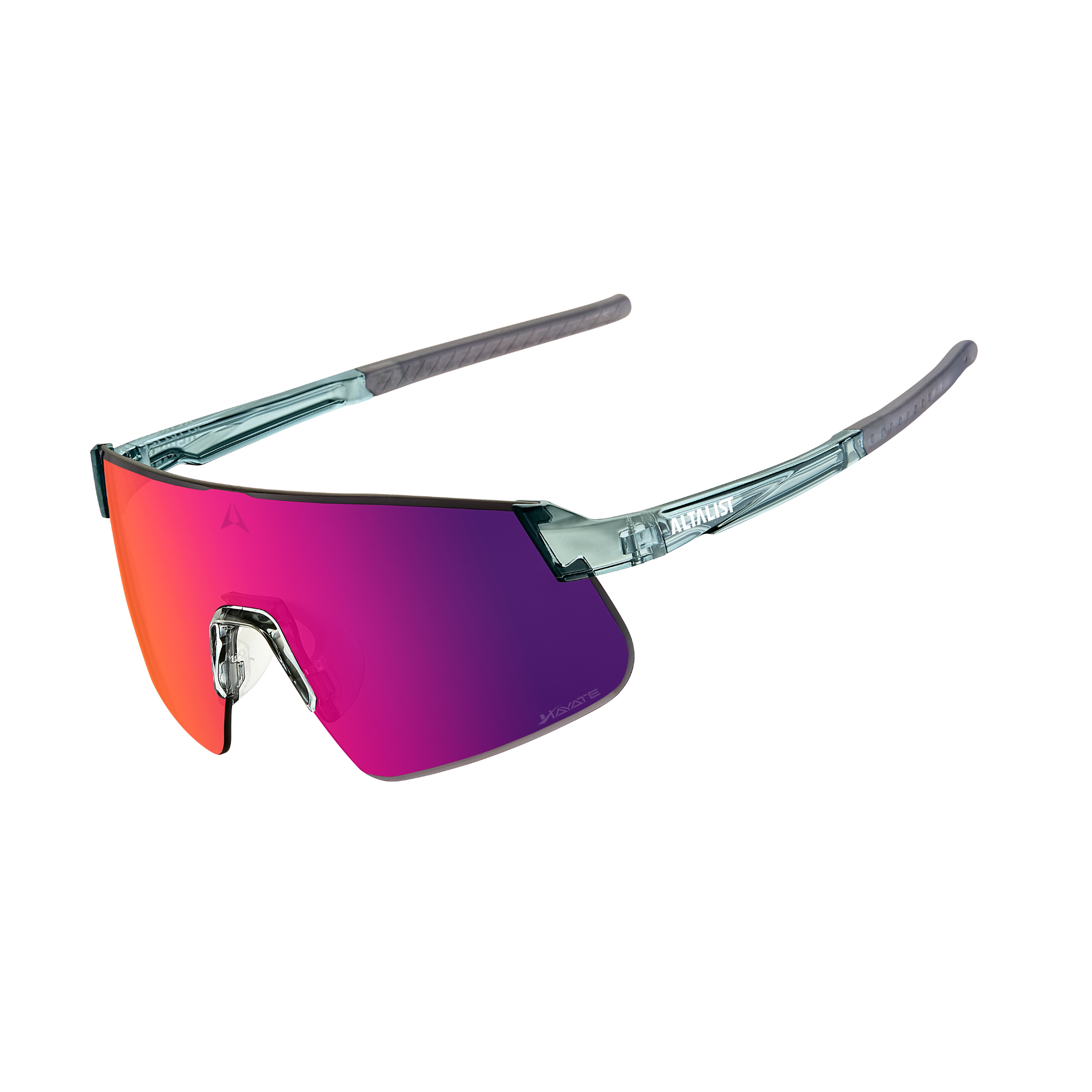 ALTALIST HAYATE R2 (Crystal Smoke Temple/Dark Red Mirror VIV20 Lens)