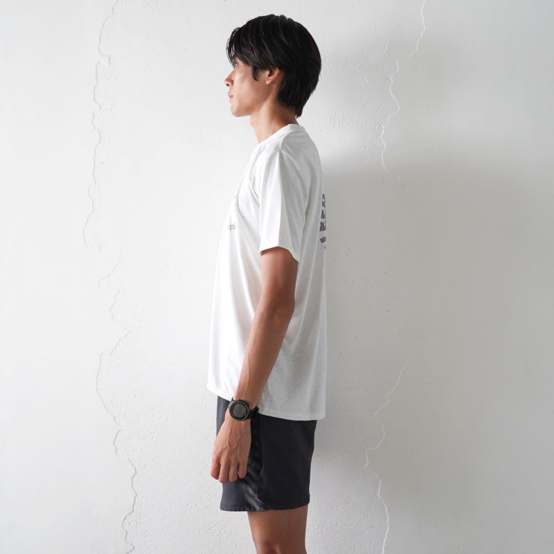 EAT DRINK SLEEP RUN / Circle Logo Tee (White)