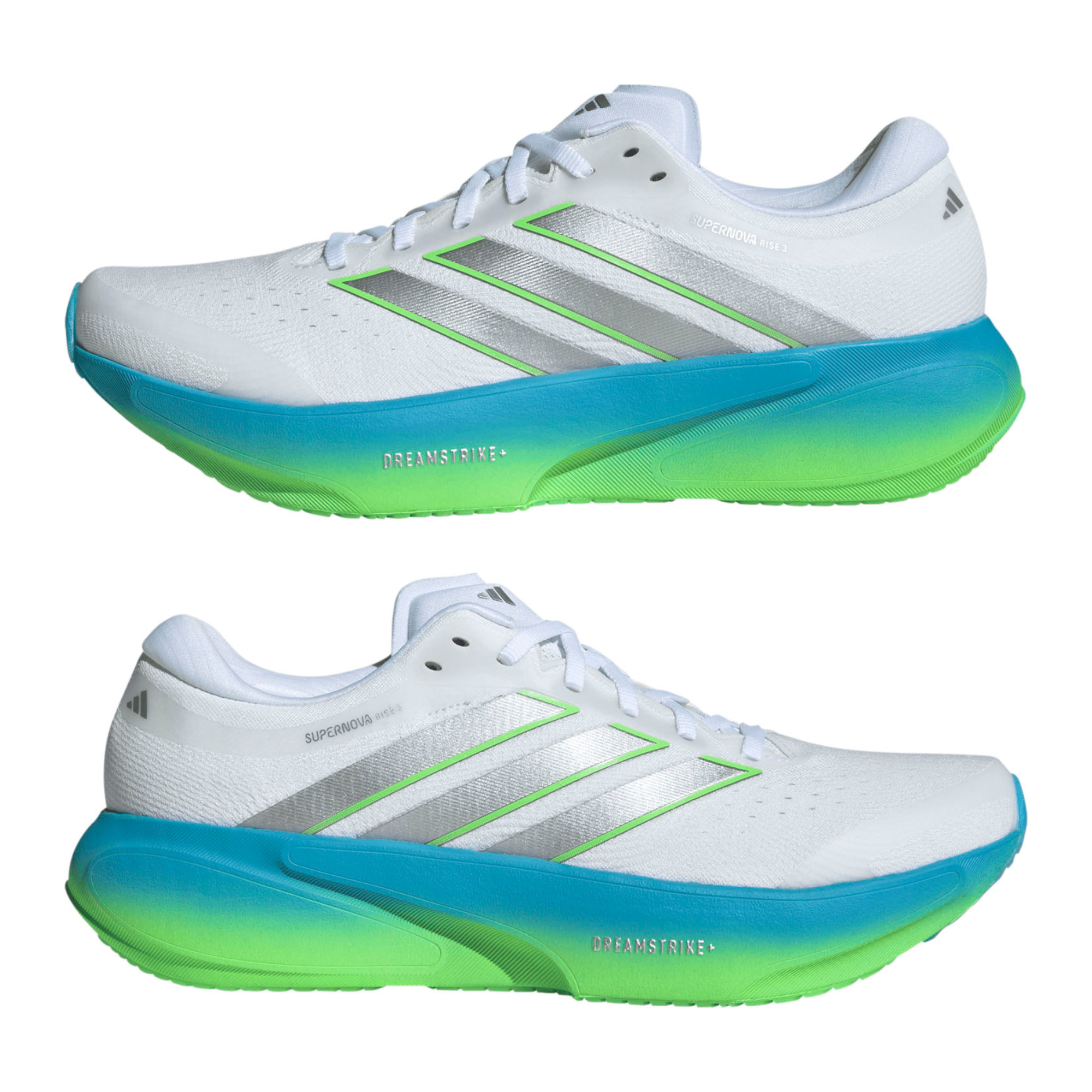 adidas SUPERNOVA RISE 3（Men's） フットウェアホワイト/シルバーメタリック/セミブルーバースト
