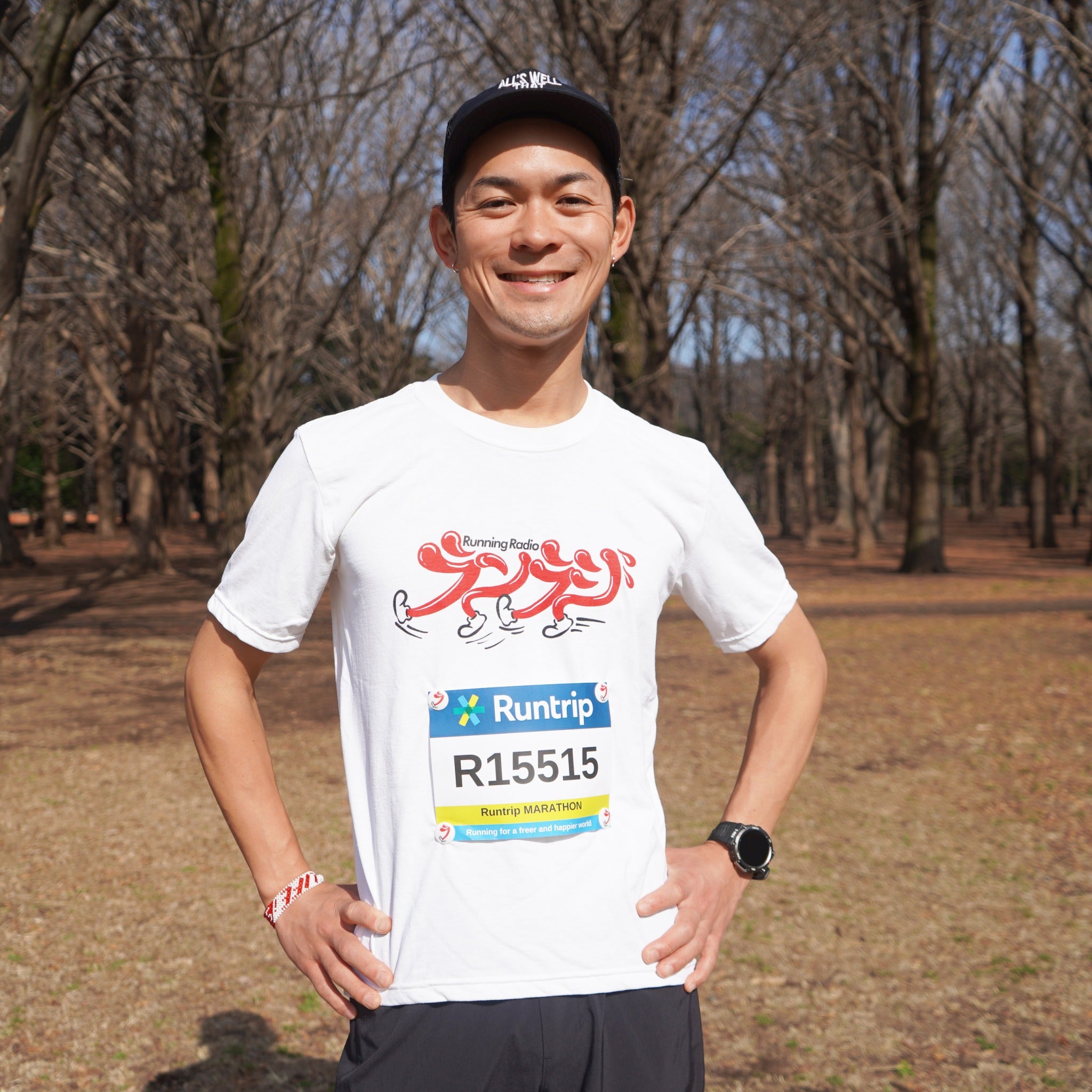 ランラジ オリジナルゼッケンホルダー（4個セット）