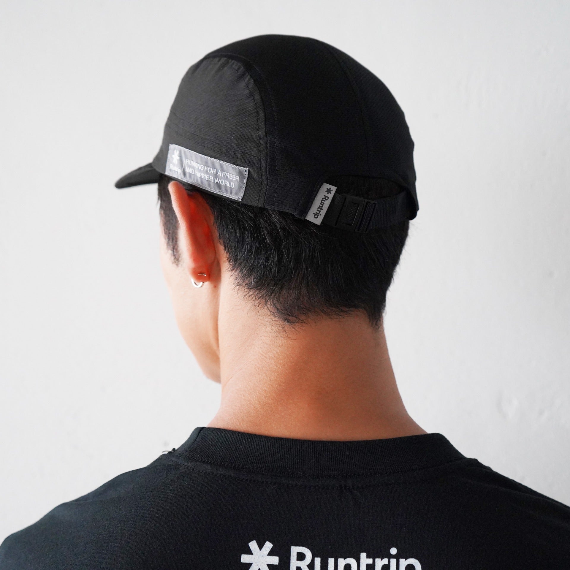Runtrip Original 5Panel Cap 2nd Model (All Black)