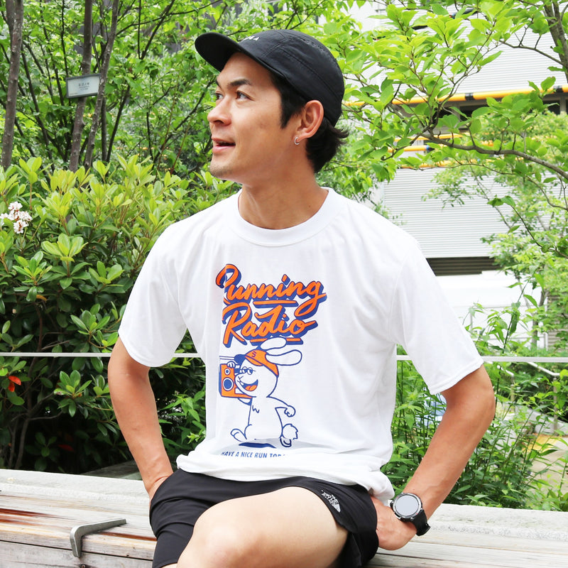 ランラジ Running Rabbit Tee (White)　