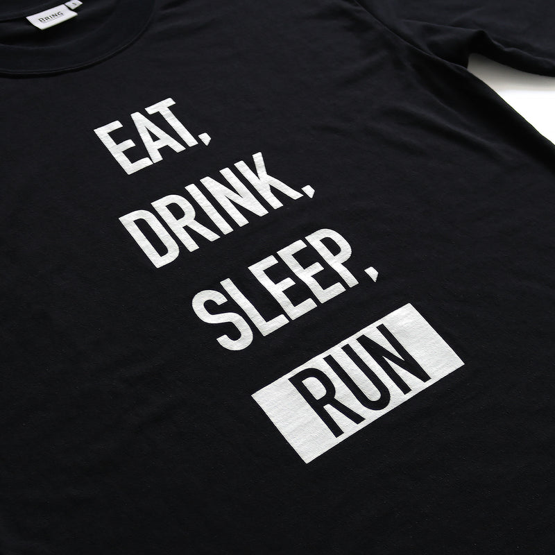 EAT DRINK SLEEP RUN / STREET Long-Sleeve Tee 2023 Mono (Black)