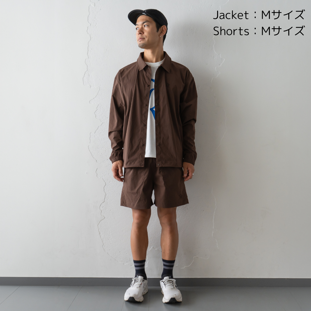 【展示サンプル】Rt Logo Coach Jacket (Brown)