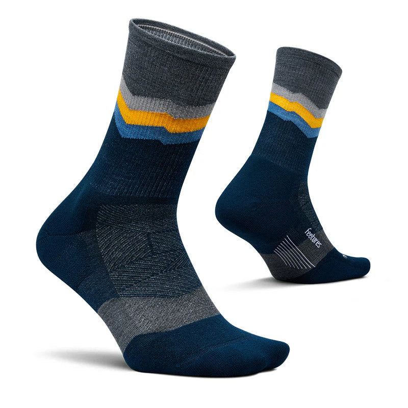 Feetures｜MERINO10 MAX CUSHION MINI CREW (Switchback Navy) 