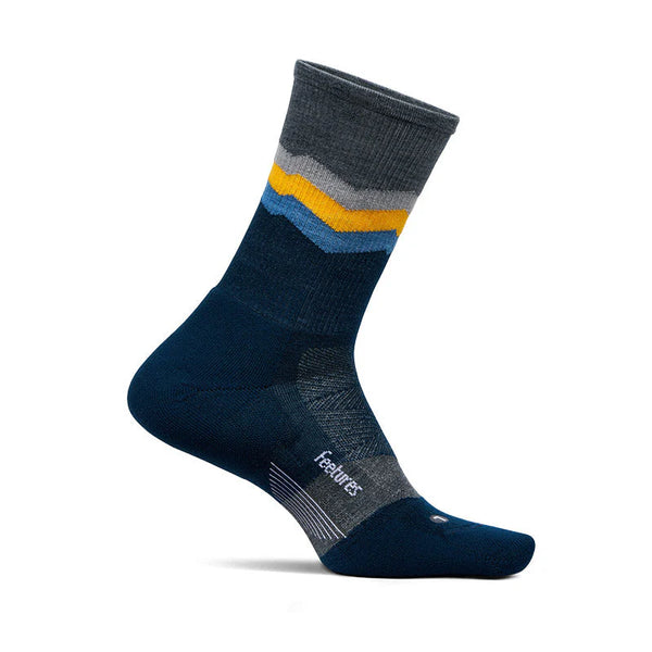 Feetures｜MERINO10 MAX CUSHION MINI CREW (Switchback Sapphire)